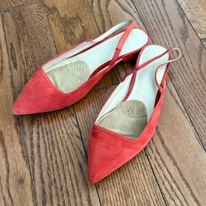 Everlane The Editor Suede Slingback Heels